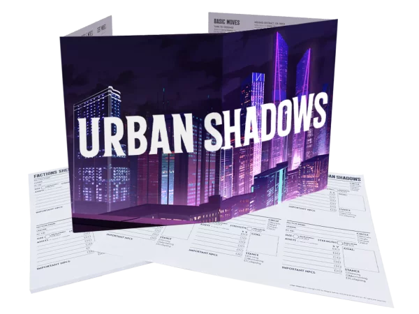 Urban Shadows MC Screen & Campaign Notepads