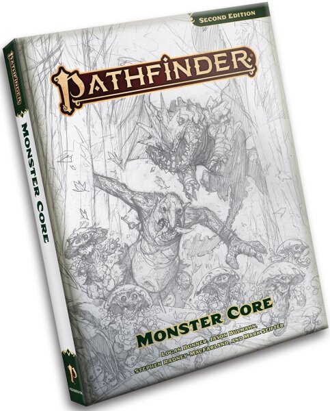 Pathfinder Monster Core 2 - Sketch Cover - Pathfinder 2
