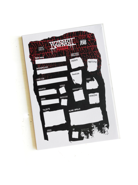 Yggdrasil Burns Character Sheets