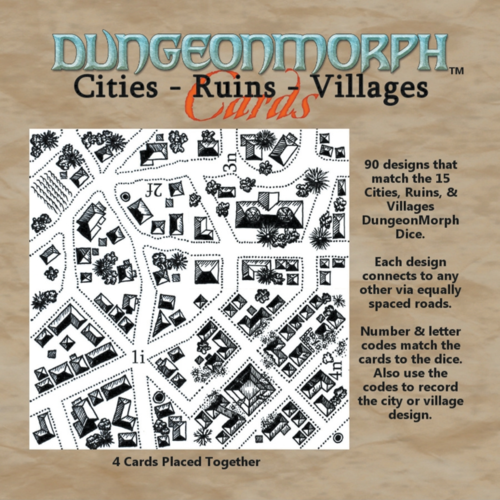 DungeonMorph Cards Cities, Ruins & Villages