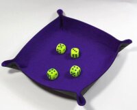 Purple Folding Dice Tray - All Rolled Up