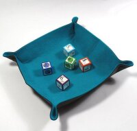Turquoise  Folding Dice Tray - All Rolled Up