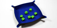 Blue Folding Dice Tray - All Rolled Up