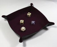 Aubergine Folding Dice Tray - All Rolled Up