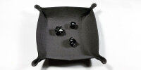 Dark Silver Folding Dice Tray - All Rolled Up